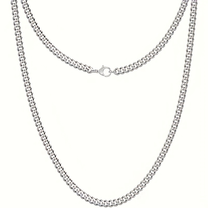 2pcs Stainless Steel Necklace Set Bohemian Style Electroplating for Men Women